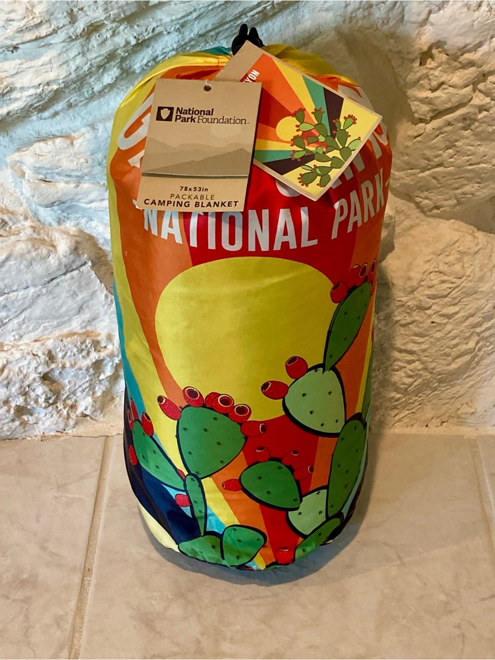 NWT Pack Venture Grand Canyon National Park Packable Camping Blanket - 78x53”